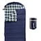 Wakeman Lightweight 32F Sleeping Bag with Hood and Carry Bag for Camping and Hiking by Navy 75-CMP1074 - alternate 1